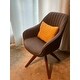 Art Leon Classical Swivel Office Accent Chair with Wood Legs 2 of 2 uploaded by a customer