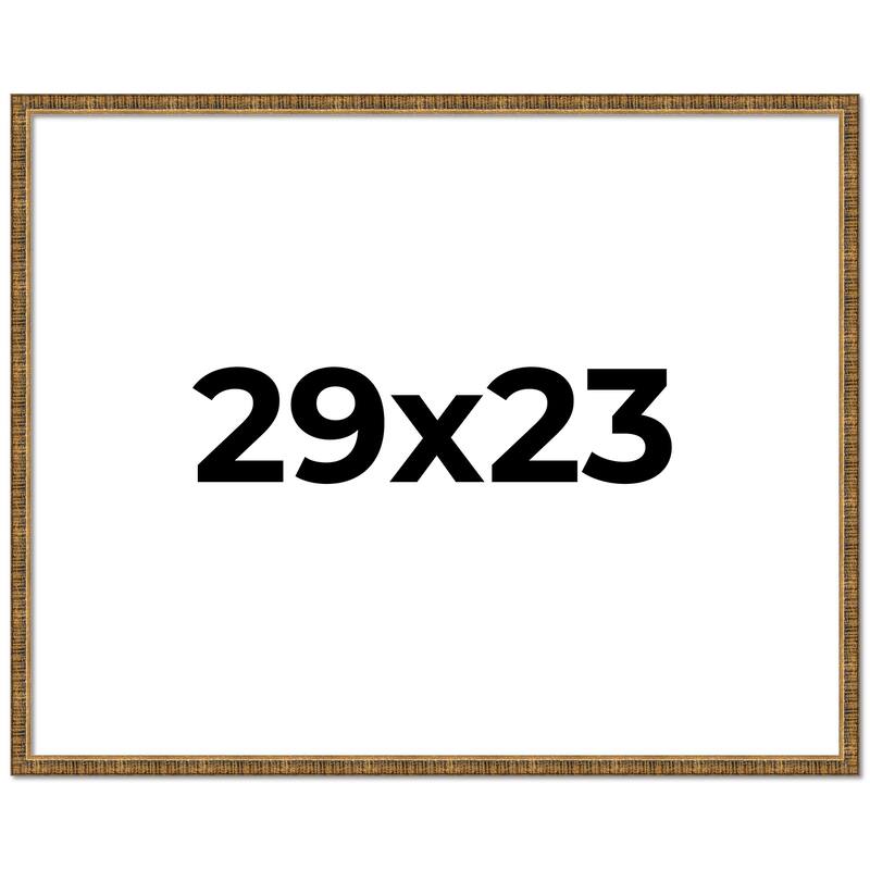 29x23 Frame Gold Kingsley Distressed Solid Wood Picture Frame Width