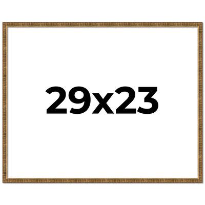 29x23 Frame Gold Kingsley Distressed Solid Wood Picture Frame Width