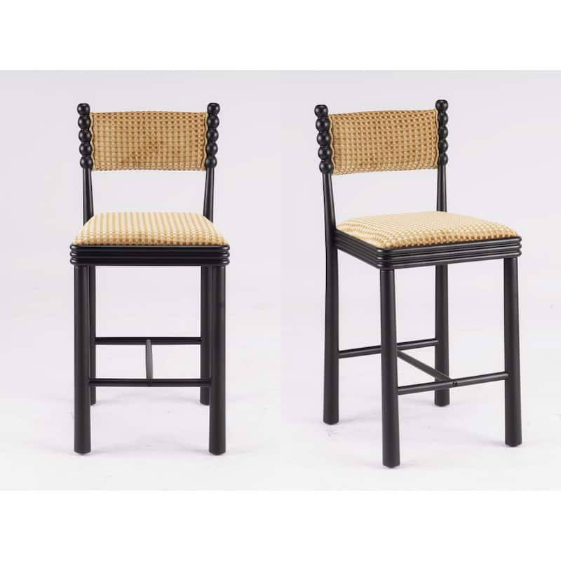 Hulu Counter Stool 2pc Set - Camel
