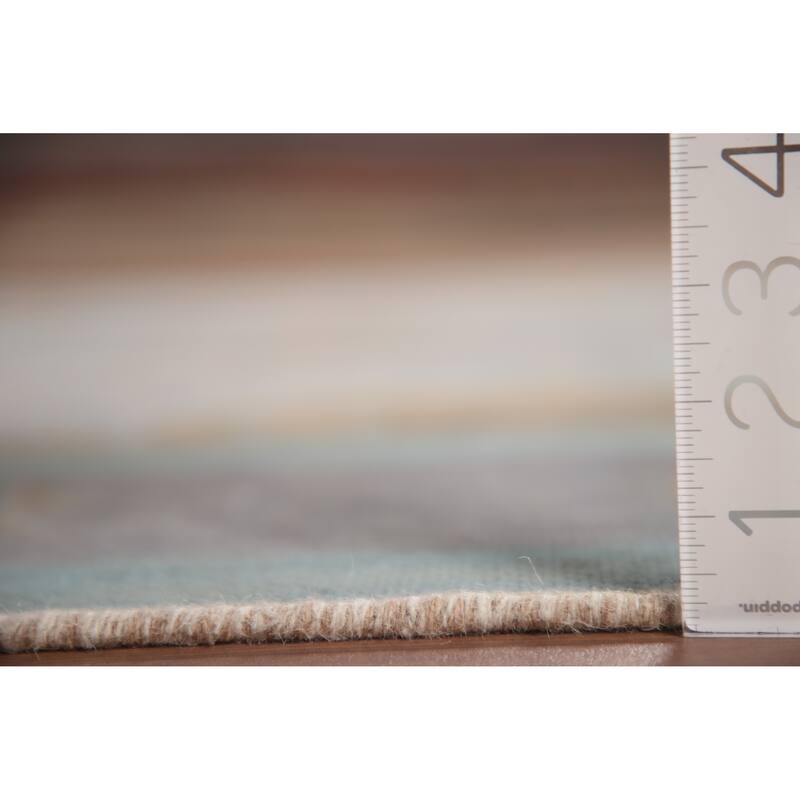 Hand Knotted Oriental 100% Wool Carpet Traditional Floral Greys & Charcoal Tabriz Area Rug - 9' 5'' X 6' 4''