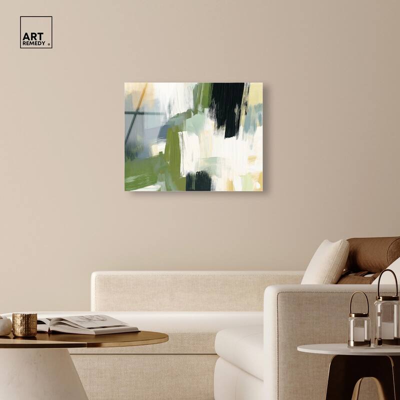 Moss Layers I Acrylic by Art Remedy, Ready to Hang