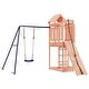 preview thumbnail 11 of 14, vidaXL Swing Set Outdoor Backyard Wooden Playground Equipment for Kids Age 3-8
