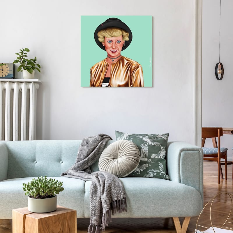 Empire Art Direct Hip Princes Diana Printed Tempered Glass Wall Art - Multi-Color