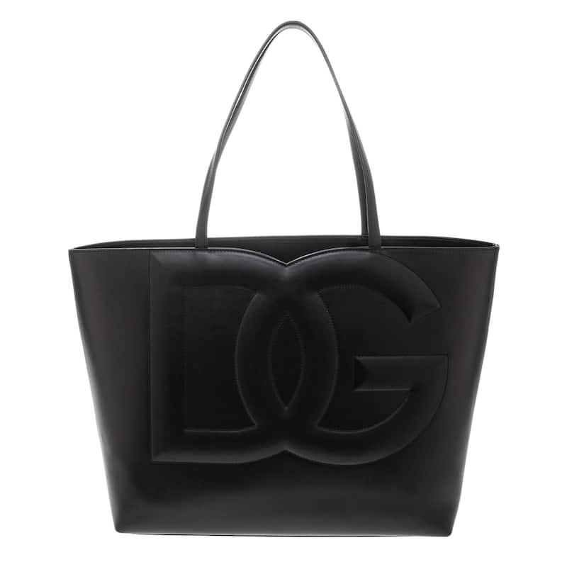 Dolce & Gabbana Medium DG Logo Shopper Bag - Black