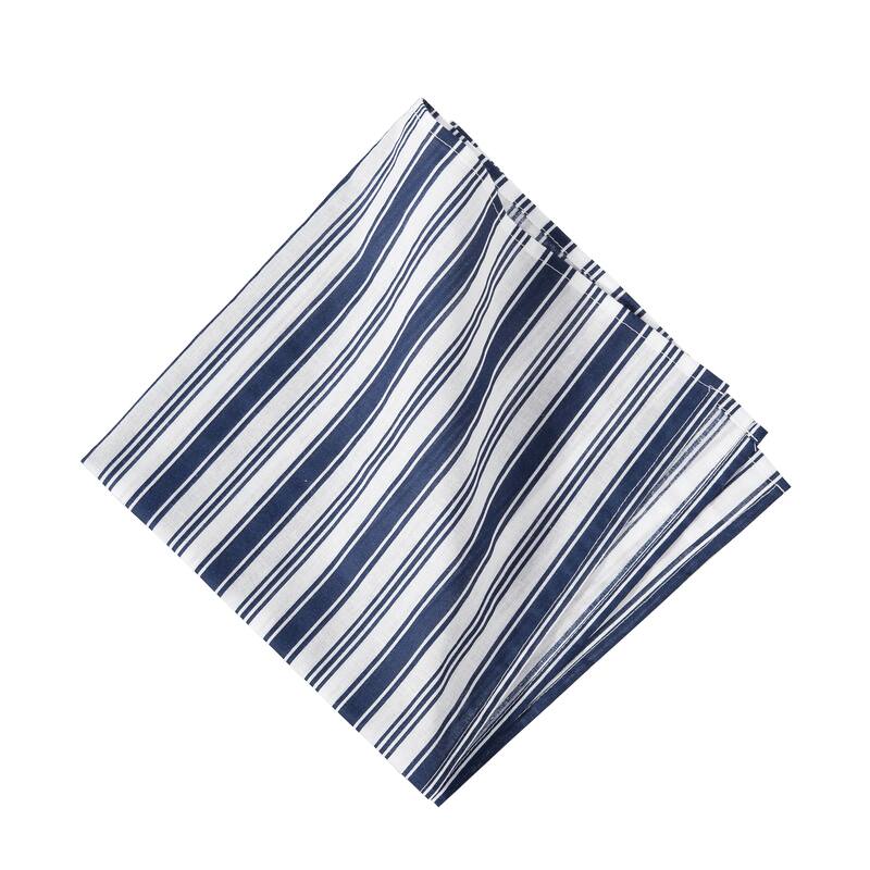 French Stripe Navy Napkin Set of 6 - Set of 6