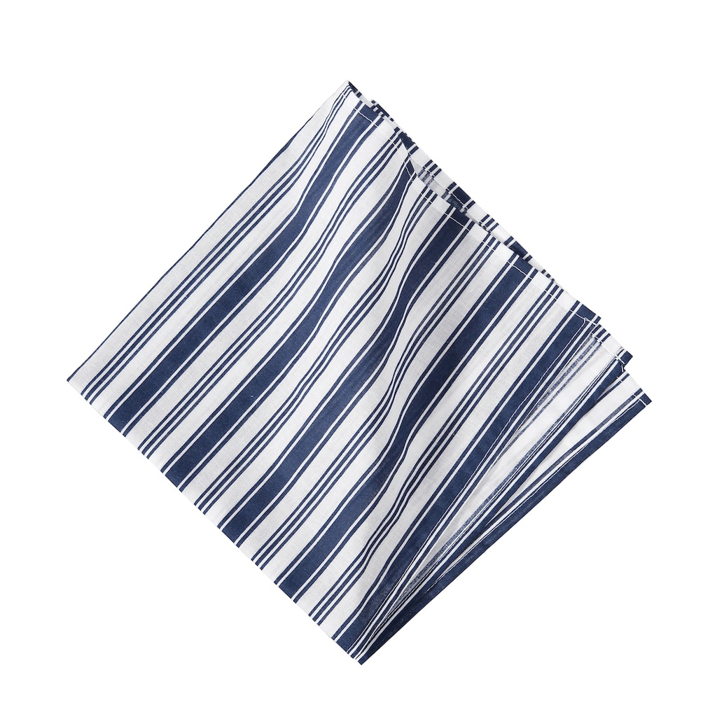 French Stripe Navy Napkin Set of 6 - Set of 6