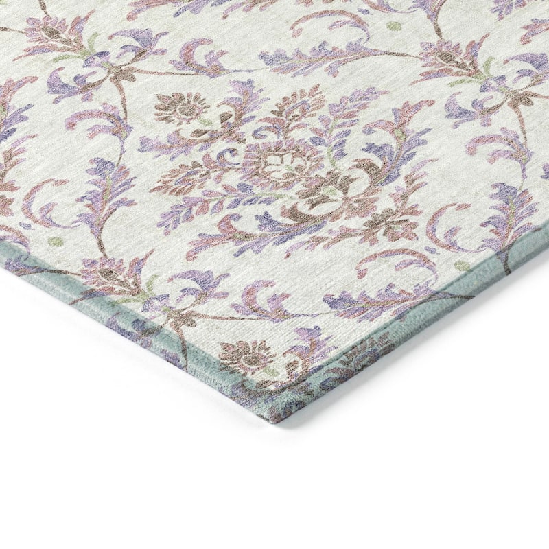 Machine Washable Indoor/ Outdoor Traditional Marrakesh Chantille Rug