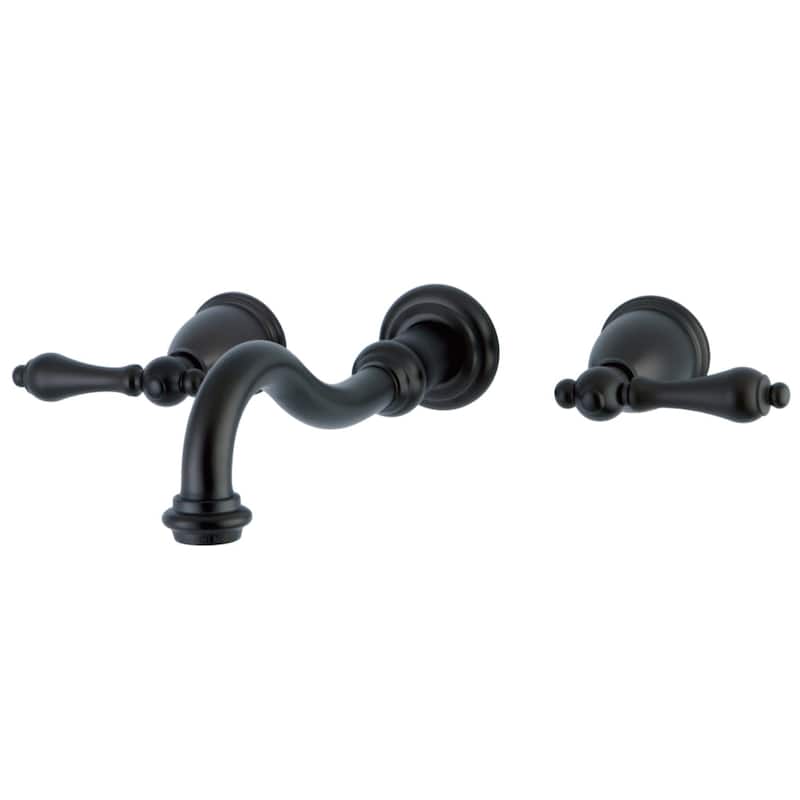 Kingston Brass Vintage 1.2 GPM Wall Mounted Widespread Bathroom Faucet - Oil Rubbed Bronze