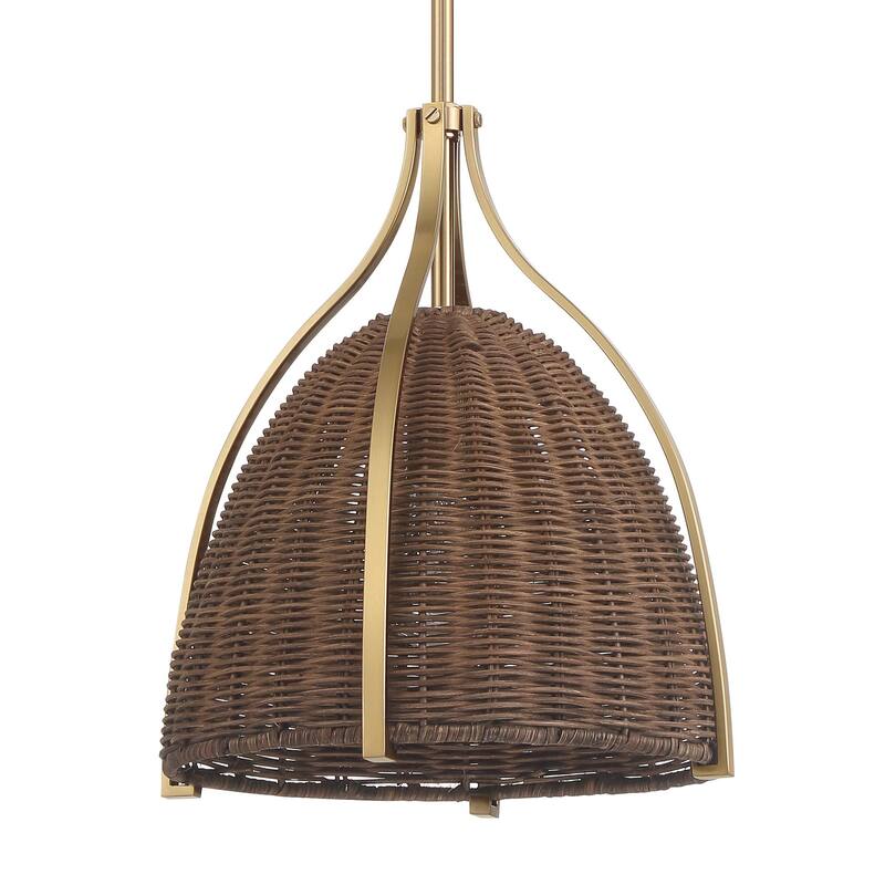 Hunter Arcelia 1-Light 12" Pendant - Modern, Contemporary, Transitional - Kitchen, Island, Dining Room, Entry.