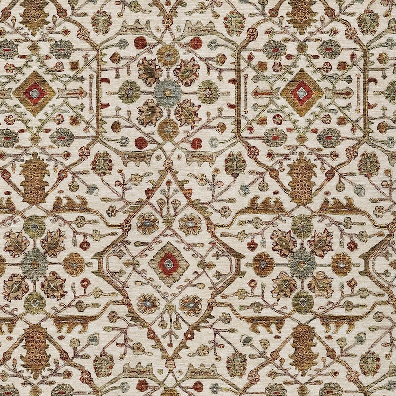 HomeRoots Floral Transitional Rectangle Outdoor Rug