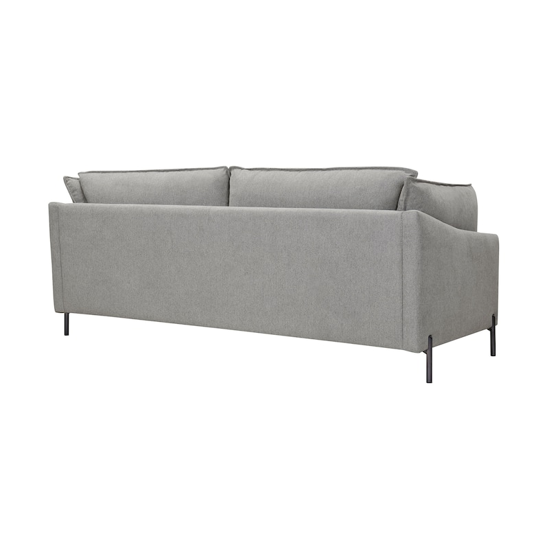 Juliett Blue or Grey 80" Upholstered 3 Seater Power Footrest Cloud Sofa Couch