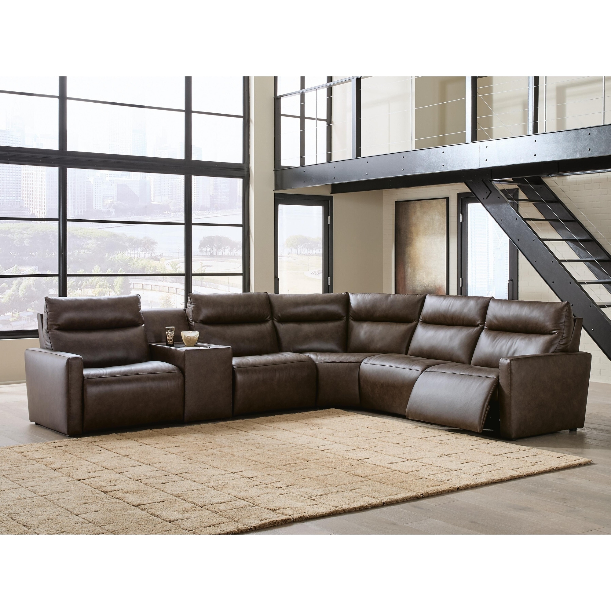 Signature Design by Ashley ModZ 6-Piece Power Reclining Sectional - 137" W x 119" D x 41" H