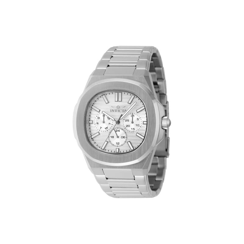 Invicta Men's 48324 Speedway Quartz 3 Hand Silver Dial Watch