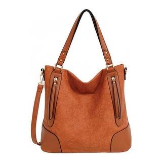 Mellow World Handbags Our Best Clothing Shoes Deals Online Mellow World Women S Deborah Vegan Tote Handbag Cognac Us One Size