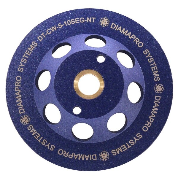 DiamaPro Systems NonThreaded 5 Inch 10 Segment Turbo Concrete Grinding ...