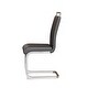 preview thumbnail 25 of 40, Modern Dining Chairs, PU Faux Leather High Back Upholstered Side Chair with C-shaped Tube Plating Metal Legs(Set of 4)