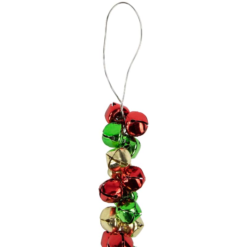 5ft Green, Gold Red Festive Jingle Bell Artificial Christmas Garl