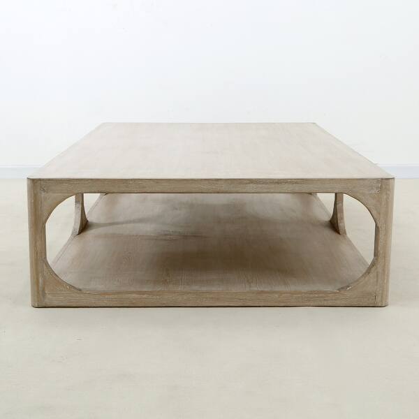 Lily S Living Reclaimed Wood Peking Ming Coffee Table Large 67 Inch Long Weathered White Wash On Sale Overstock 30116148