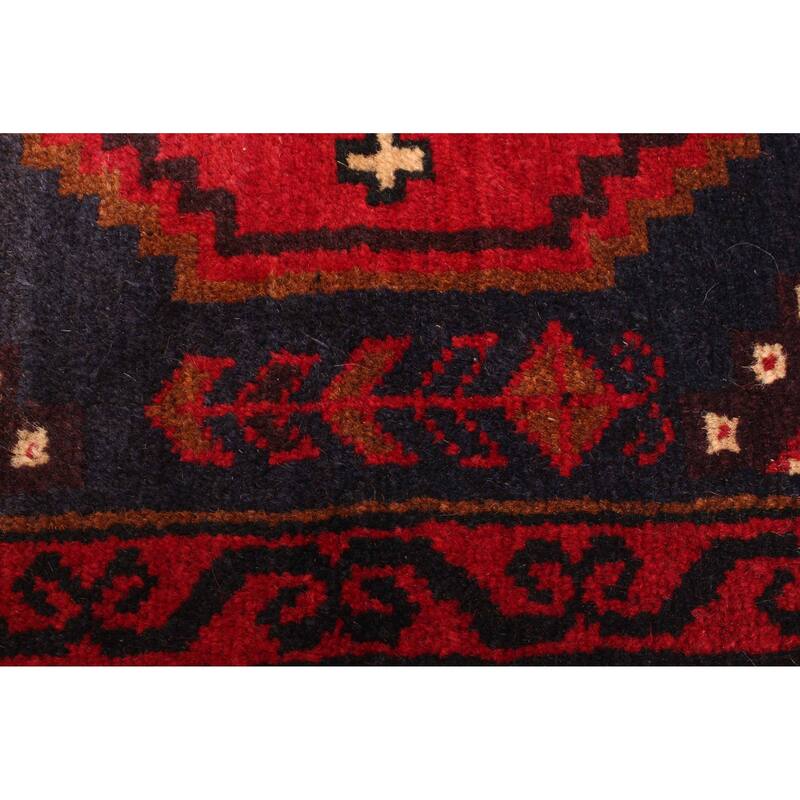 ECARPETGALLERY Hand-knotted Teimani Dark Navy Wool Rug - 3'4 x 5'7