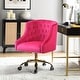 preview thumbnail 71 of 109, Modern Velvet Tufted Office Chair with Gold Metal Base by HULALA HOME