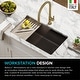 preview thumbnail 6 of 122, KRAUS Bellucci Workstation Undermount Granite Composite Kitchen Sink