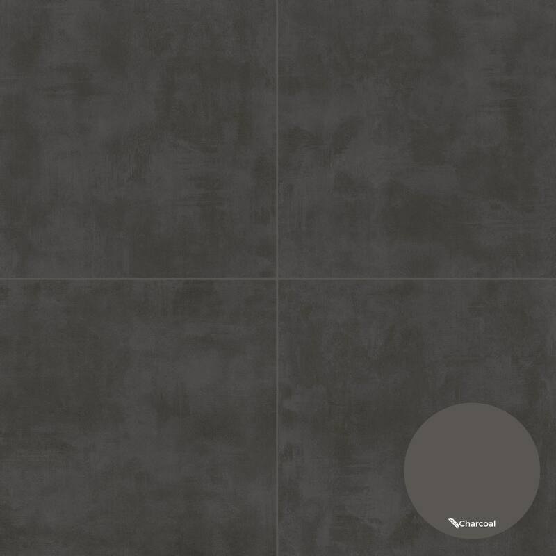 Studio 24x24 Black Matte Large Format Porcelain Tile - Floor & Wall