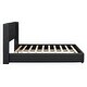 preview thumbnail 6 of 26, PU Upholstered Queen Platform Bed with Sturdy Frame and Wooden Slats