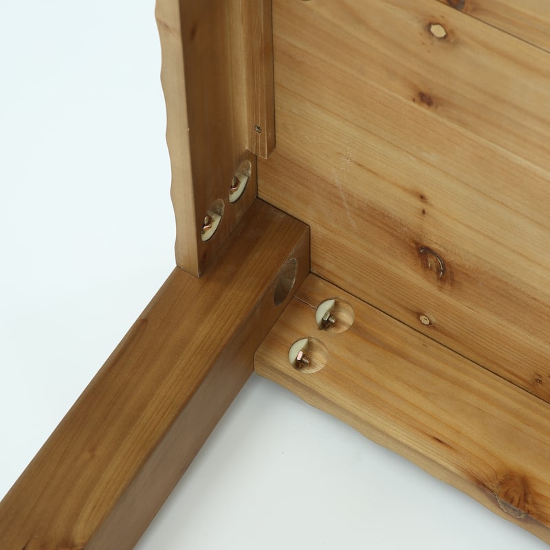 63 Inch Solid Wood Dining Table for 6 - 62.99" L x 31.5" W x 29.53" H