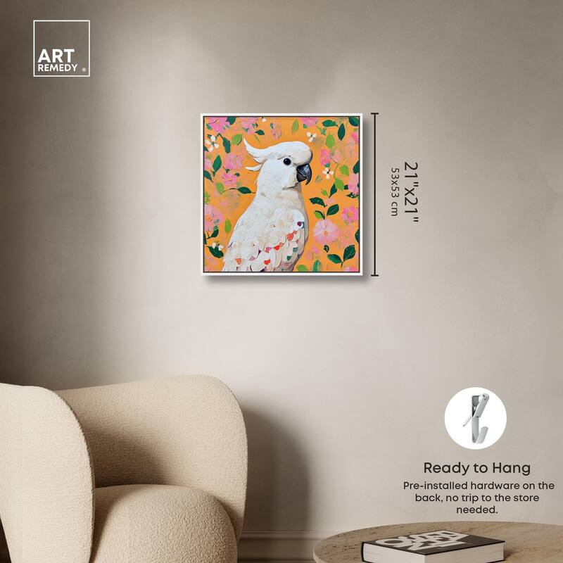White Cockatoo II Canvas by Art Remedy