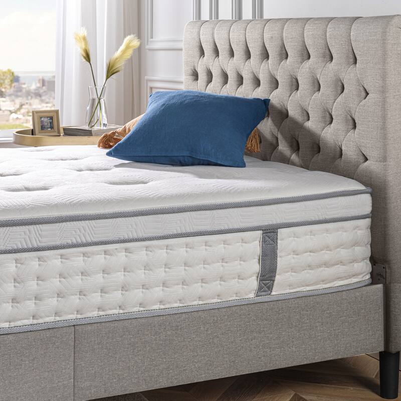 Priage by ZINUS 12" Euro Box Top Pocket Spring Hybrid Mattress