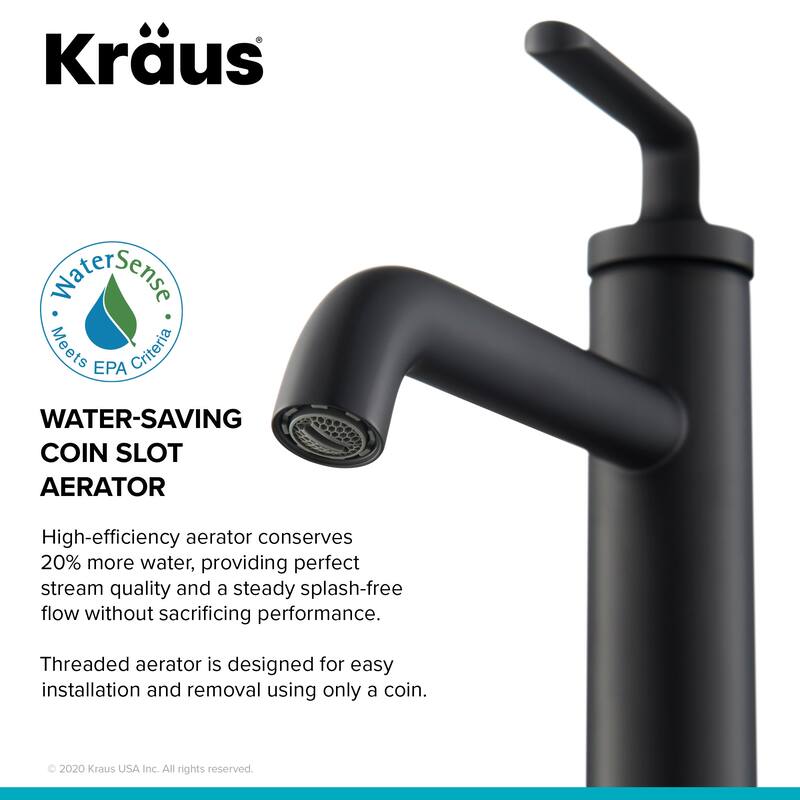 Kraus Elavo 19-1/4" Vitreous China Bathroom Sink with 1.2 GPM Deck