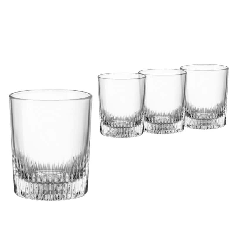 Bormioli Rocco Set of 4 Graphics Glasses - 13 Oz - DOF Whisky