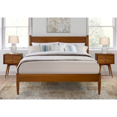 Mid-Century Panel Bed