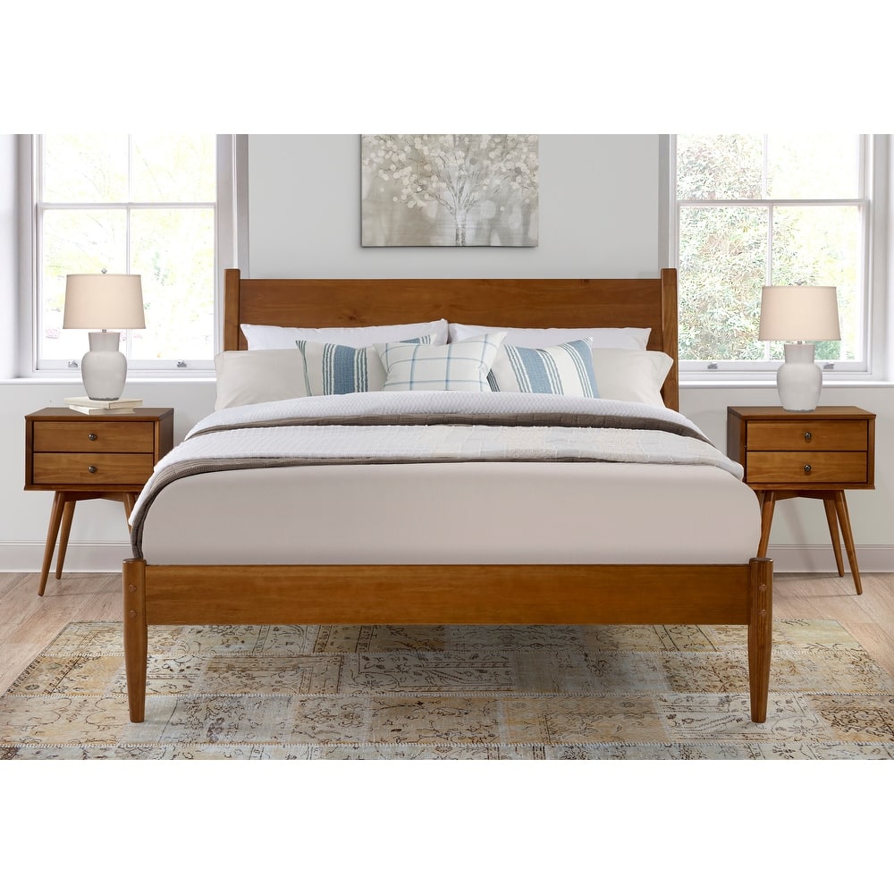 Mid-Century Panel Bed