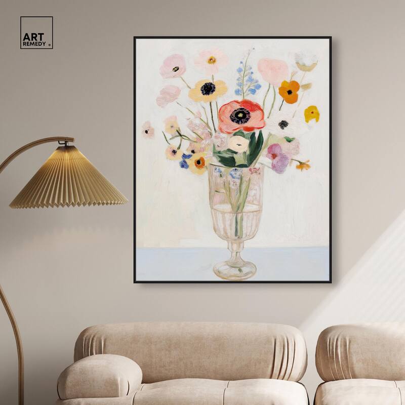 Gentle Bouquet Canvas by Art Remedy