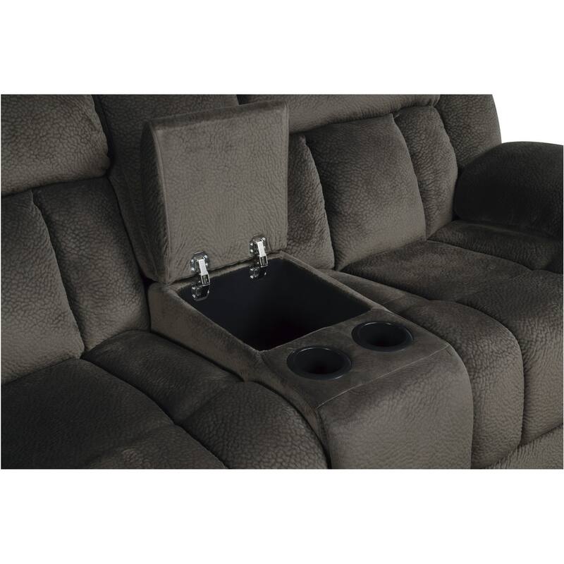 Elena Chocolate Fabric Living Room Set