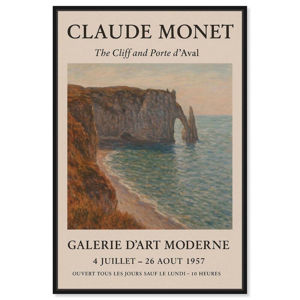 Monet's Seascape Canvas by Art Remedy