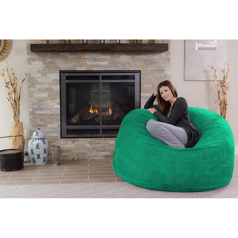Bean Bag Chair 5-foot Memory Foam Removable Cover Bean Bags
