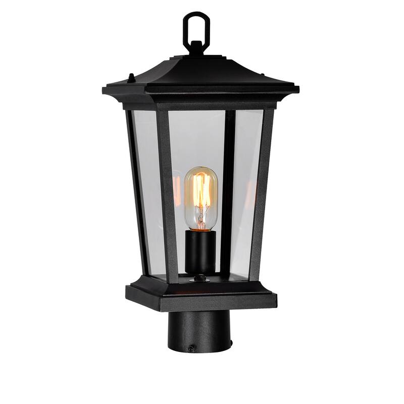 Leawood 1 Light Black Outdoor Lantern Head - Black