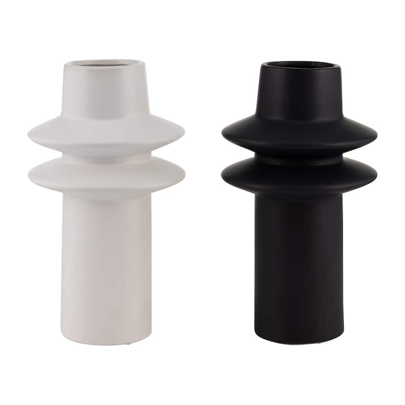 Sagebrook Home Minimalistic Sculptural Modern Vase