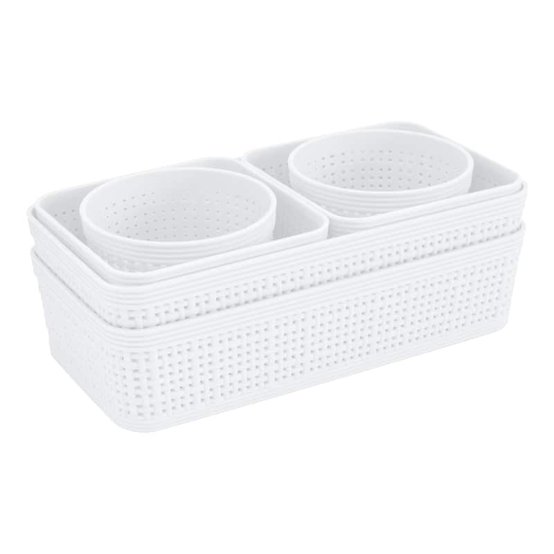 Simplify 6 Pack Organizing Set - 9.85"x5.12"x3.78" - White