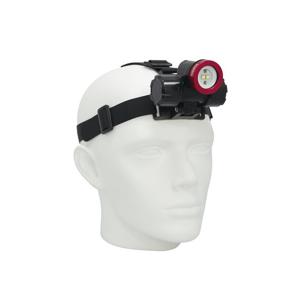 Bigblue 450 Lumen Red/White Headlamp Black