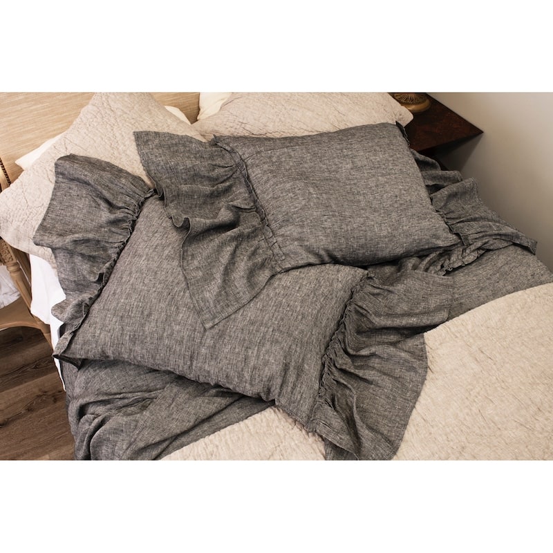 Caprice, Cotton, Asphalt, Duvet Cover