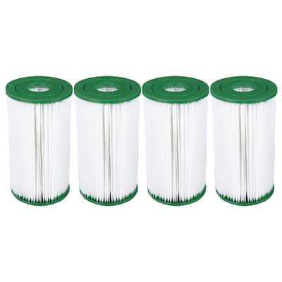 Coleman Type IV/Type B Swimming Pool Filter Pump Replacement Cartridges (4 Pack) - 1.52