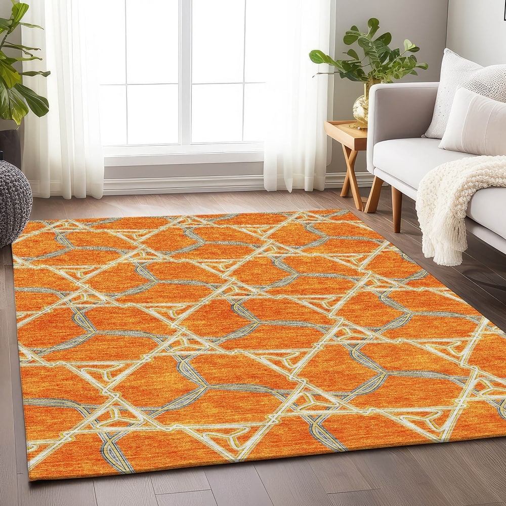 Premium Washable Super Soft Modern Tangle Mayfield Rug
