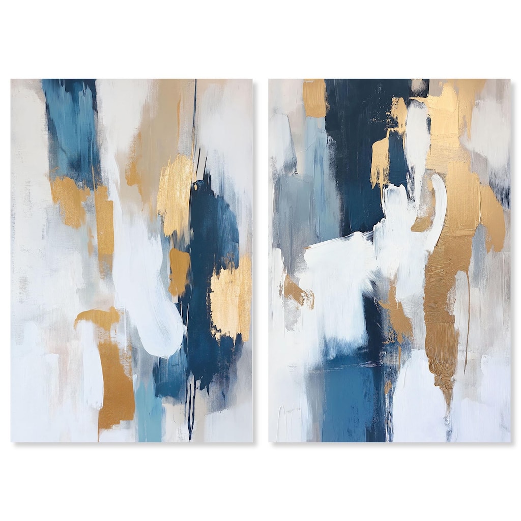 Luminous Earthson Set Canvas Set of 2 by Art Remedy, Gallery Wrapped