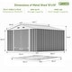 preview thumbnail 25 of 51, Patiowell 10' x 8'/10' x 10'Metal Outdoor Storage Shed with Goods Shelves/Floor Frame Garden Tool Shed for Backyard Garden