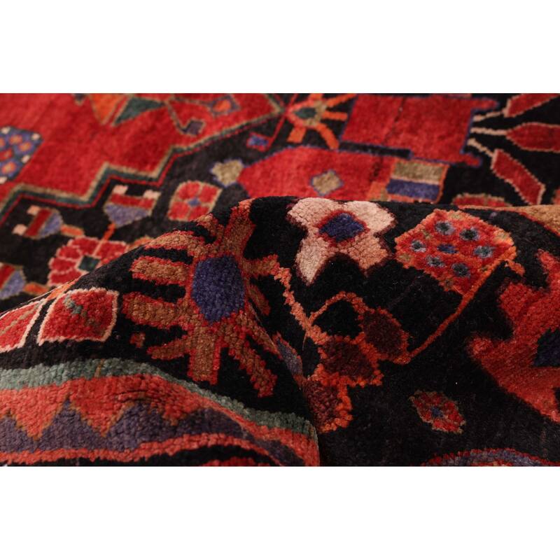 ECARPETGALLERY Hand-knotted Anatolian Vintage Dark Navy Wool Rug - 5'2 x 9'1