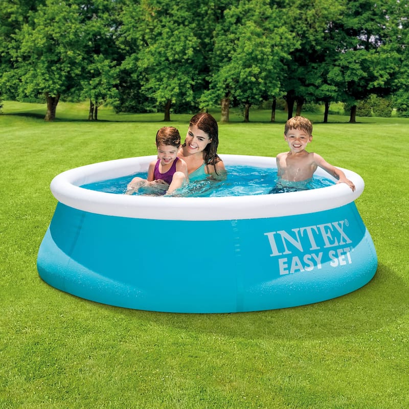 Intex 6ft x 20in Easy Set Inflatable Outdoor Kids Swimming Pool - 6' x 20"